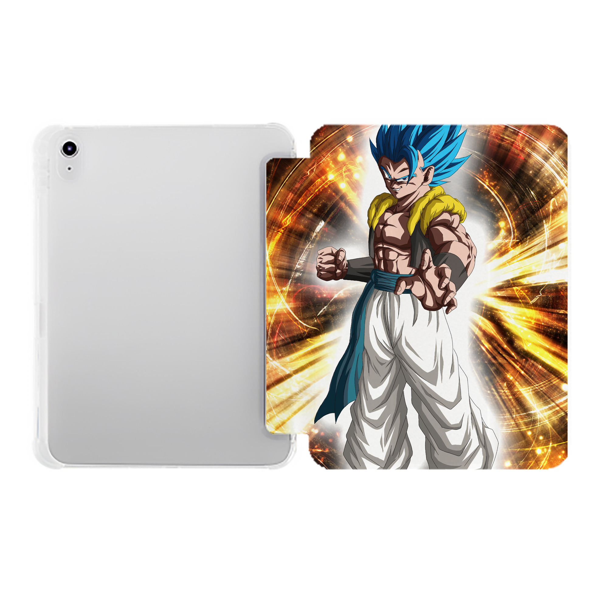 （画像用） ドラゴンボール DRAGON BALL IPad ケース ペン収納付き 三つ折りスタンド PUレザー×シリコン 対応機種9.5/10.5/10.9インチ